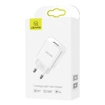 USAMS φορτιστής τοίχου T18, 1x USB, 2.1A, λευκός - Image 4