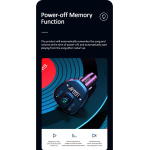 USAMS FM transmitter με οθόνη US-CC115, 2x USB, SD card, 3.4A, μαύρο - Image 5