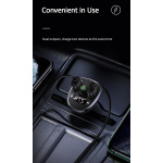 USAMS FM transmitter με οθόνη US-CC115, 2x USB, SD card, 3.4A, μαύρο - Image 9