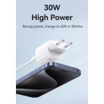 USAMS φορτιστής τοίχου US-CC251, USB-C, 30W, GaN, μαύρος - Image 3