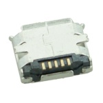 USB 2.0 Connector Micro USB, M DIP, Silver - Image 2