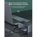 CABLETIME docking station DOCK162-AG2 15 θύρες, M.2 NVME, 4K 100W, γκρι - Image 8
