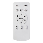 POWERTECH ανεμιστήρας οροφής HLL-0175 με LED φως, 96W, Φ60x25cm, λευκός - Image 3