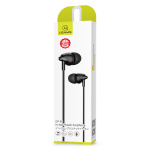 USAMS earphones με μικρόφωνο EP-39, 3.5mm σύνδεση, Φ10mm, 1.2m, μαύρα - Image 3
