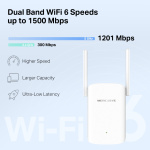 MERCUSYS range extender ME60X, WiFi 6, 1500Mbps AX1500, Ver. 1.0 - Image 4