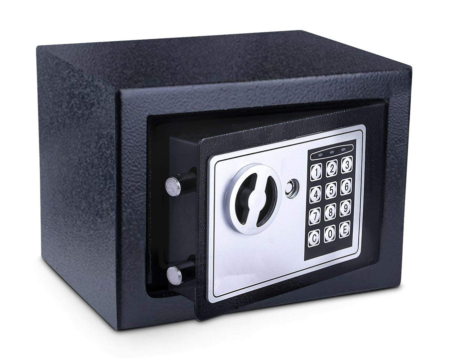 PT-1342-1 POWERTECH χρηματοκιβώτιο ασφαλείας PT-1342, ψηφιακό κλείδωμα, 23x17x17cm, 2.18kg - Image 1