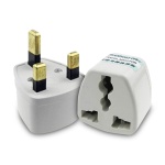 POWERTECH αντάπτορας ρεύματος από UK σε universal PT-368, 13A, copper, λευκός