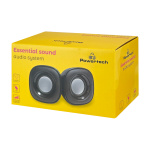 POWERTECH ηχεία Essential sound PT-844, 2x 3W, 3.5mm, μαύρα - Image 4