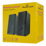 POWERTECH ηχεία Premium sound PT-847, 2x 3W, 3.5mm, μαύρα - Image 3