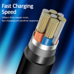 USAMS καλώδιο USB σε USB-C/Lightning/Micro USB US-SJ374, 10W, 1m, μαύρο - Image 4