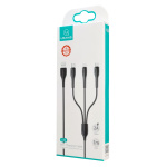 USAMS καλώδιο USB σε USB-C/Lightning/Micro USB US-SJ374, 10W, 1m, μαύρο - Image 5