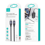 USAMS καλώδιο USB-C US-SJ525, 100W/5A, PD, 2m, μαύρο - Image 3
