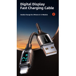 USAMS καλώδιο Lightning σε USB US-SJ543, 2.4A, 1.2m, μαύρο - Image 2
