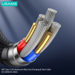 USAMS καλώδιο USB-C σε USB US-SJ630, 66W, 480Mbps, 1.2m, μαύρο - Image 3