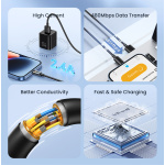 USAMS καλώδιο Lightning σε USB US-SJ709, 12W, 480Mbps, 1m, λευκό - Image 2