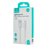 USAMS καλώδιο Lightning σε USB US-SJ709, 12W, 480Mbps, 1m, λευκό - Image 3