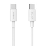 USAMS καλώδιο USB-C US-SJ711, 60W, 480Mbps, 1m, λευκό
