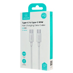 USAMS καλώδιο USB-C US-SJ711, 60W, 480Mbps, 1m, λευκό - Image 3