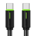 USAMS καλώδιο USB-C US-SJ734, 60W, 480Mbps, 1m, μαύρο
