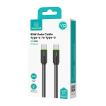USAMS καλώδιο USB-C US-SJ734, 60W, 480Mbps, 1m, μαύρο - Image 4