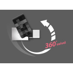 SILICON POWER Dual USB Flash Drive C31, USB 3.2 & USB-C, 128GB, μαύρο - Image 2