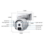 SECTEC smart ηλιακή κάμερα ST-515C-3M-5W, 3MP, WiFi, SD, PTZ, IP65 - Image 4