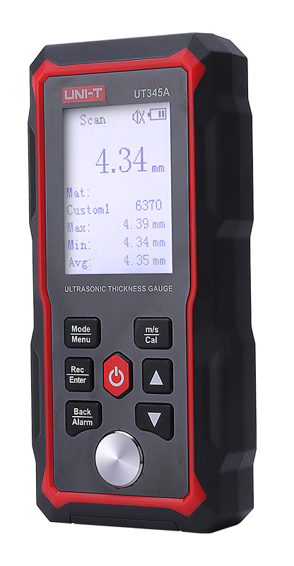 UT345A UNI-T ψηφιακός μετρητής πάχους υπερήχων UT345A, 2000mAh, mm/in - Image 1