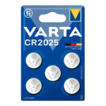 VARTA μπαταρία λιθίου CR2025, 3V, 5τμχ