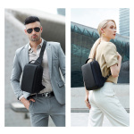 ARCTIC HUNTER τσάντα Crossbody XB00541, με θήκη tablet, 4L, μαύρη - Image 3