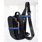 ARCTIC HUNTER τσάντα Crossbody XB00541, με θήκη tablet, 4L, μαύρη - Image 4