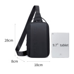 ARCTIC HUNTER τσάντα Crossbody XB00541, με θήκη tablet, 4L, μαύρη - Image 6