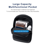 ARCTIC HUNTER τσάντα Crossbody XB00678, 2.4L, μαύρη - Image 3