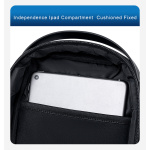 ARCTIC HUNTER τσάντα Crossbody XB00693, 2.7L, μαύρη - Image 5