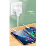 USAMS φορτιστής τοίχου T20 & καλώδιο Micro USB, 2x USB, 2.1A, λευκός - Image 2