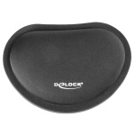 DELOCK στήριγμα καρπού για ποντίκι 12602, 25x115x165mm, μαύρο - Image 3