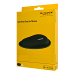 DELOCK στήριγμα καρπού για ποντίκι 12602, 25x115x165mm, μαύρο - Image 4