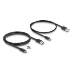 DELOCK HDMI KVM switch 18647 με 4x θύρες USB 5Gbps, 8K/30Hz, γκρι - Image 3
