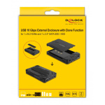 DELOCK θήκη M.2 NVMe & SATA SSD/HDD 42020, 10Gbps, λειτουργία κλώνου - Image 4