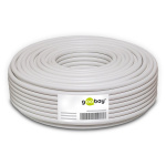 GOOBAY καλώδιο κεραίας 51511, 100dB, 75Ω, CCS, 50m, λευκό - Image 2