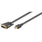 GOOBAY καλώδιο DVI-D σε HDMI 51579, 1m, μαύρο