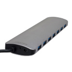 CABLETIME USB hub CT-HUB7, 7x θυρών, 5Gbps, USB-C σύνδεση, γκρι - Image 6
