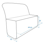 PROPLUS θήκη οργάνωσης αυτοκινήτου 540227, 48x16x20cm, γκρι - Image 5