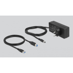 DELOCK USB hub 63669 με διακόπτες, 7x θυρών, 5Gbps, γκρι - Image 3