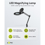 GOOBAY μεγεθυντικός φακός 64989 με σφιγκτήρα, LED, 3 διόπτρες, μαύρος - Image 4