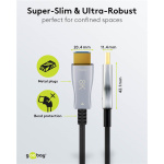 GOOBAY καλώδιο HDMI 2.1 65558 με Ethernet, 8K/60Hz, 48 Gbps, 10m, μαύρο - Image 6