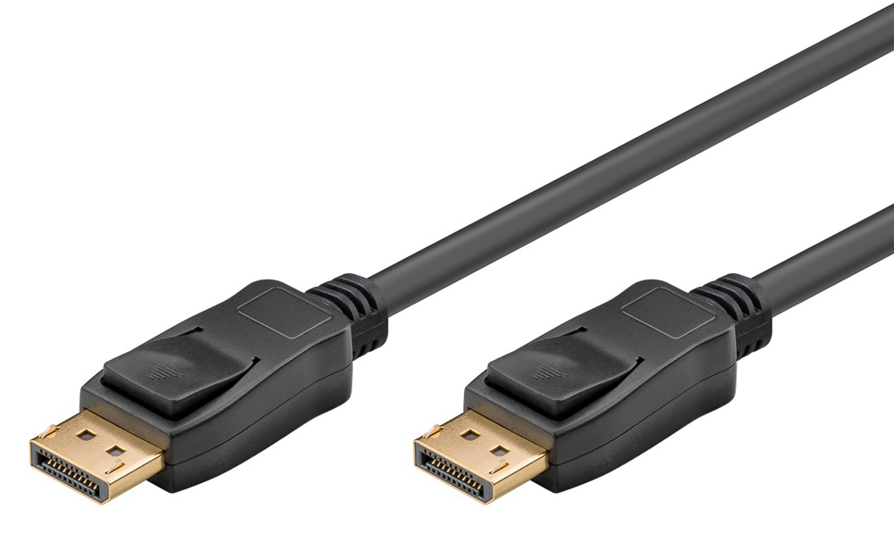 65808 GOOBAY καλώδιο DisplayPort 65808 Certified, 8K/60Hz 32.4 Gbps, 1m, μαύρο - Image 1