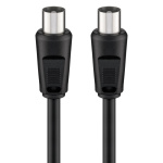 GOOBAY καλώδιο κεραίας αρσενικό 68148, <70dB, CCS, 2.5m, μαύρο