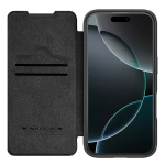 NILLKIN θήκη Qin Prop Leather για iPhone 16 Pro, δερμάτινη, μαύρη - Image 2