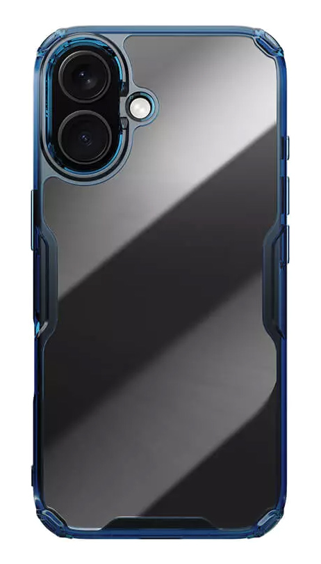 6902048287235 NILLKIN θήκη Nature TPU Pro για iPhone 16 Plus, διάφανη-μπλε - Image 1
