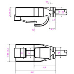 GOOBAY καλώδιο δικτύου 71548, CAT 6 U/UTP, slim, copper, 250MHz, 0.25m, μαύρο - Image 3